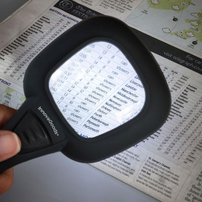Lupa con luz led y ultravioleta 3x innovagoods 4 Lupa con luz led y ultravioleta 3x innovagoods 4