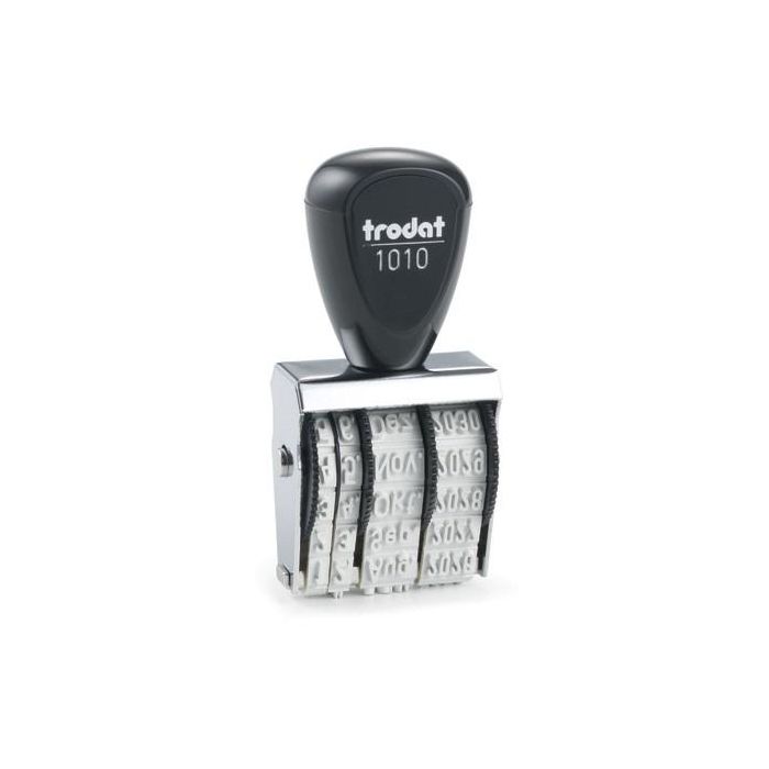 Trodat Stempel 1010/DB22 Sello de Fecha Automático Negro 35x25x71mm para Oficina y Documentos 26.5g