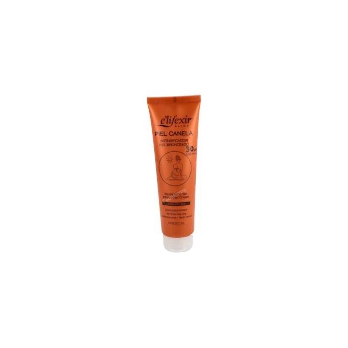 E'Lifexir Dermo Piel Canela Intensificador Bronceado Corporal SPF 30 Triple Acción Nutritivo Antioxidante Protector Waterproof 150 ml