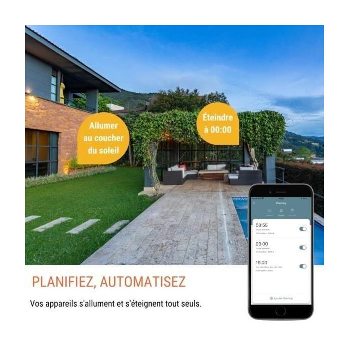 Enchufe exterior - KONYKS - Pluviose FR - WiFi - Blanco 5