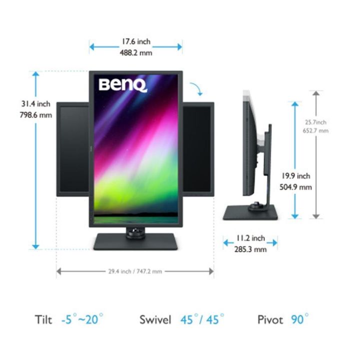 Benq SW321C Monitor 32 Pulgadas 4K UHD IPS 1