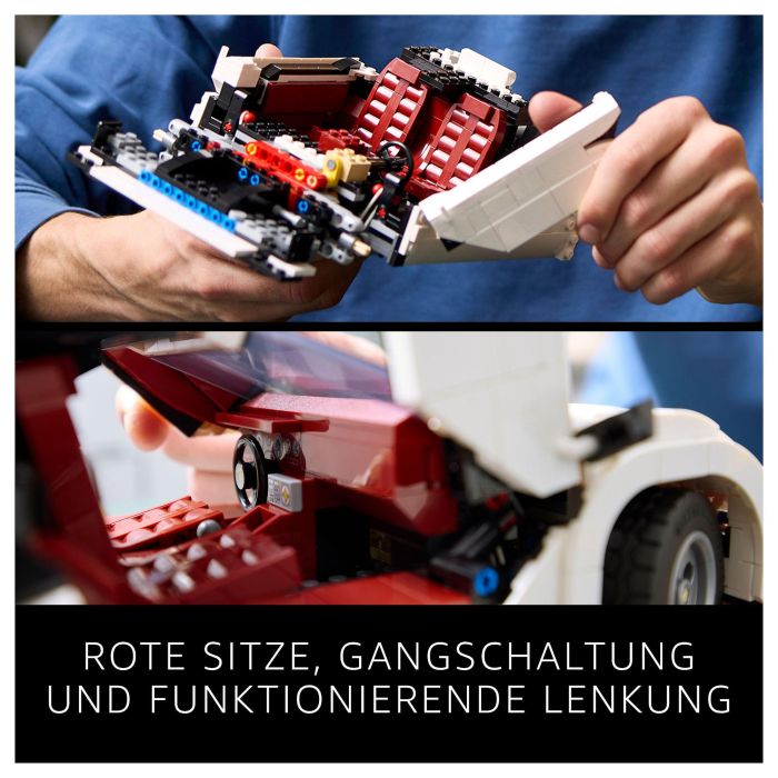 LEGO Icons Lamborghini Countach 5000 Quattrovalvole 10318 - Juego de Construcción de 1506 Piezas para Adultos