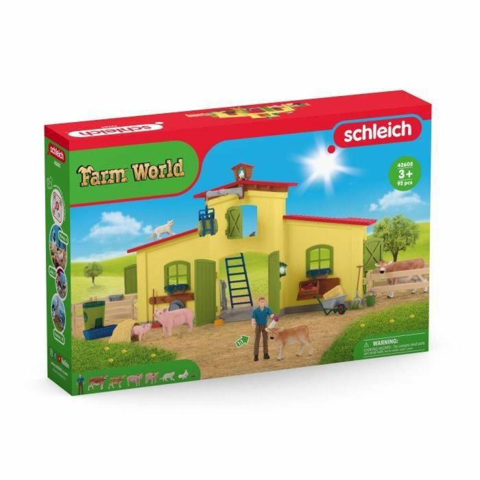 Schleich 42605 Granja Educativa - Set de Juego con Figuras y Accesorios de la Gama Farm World 1