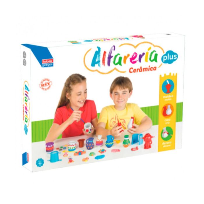 Juego alfareria plus crea y decora tus diseños de escayola