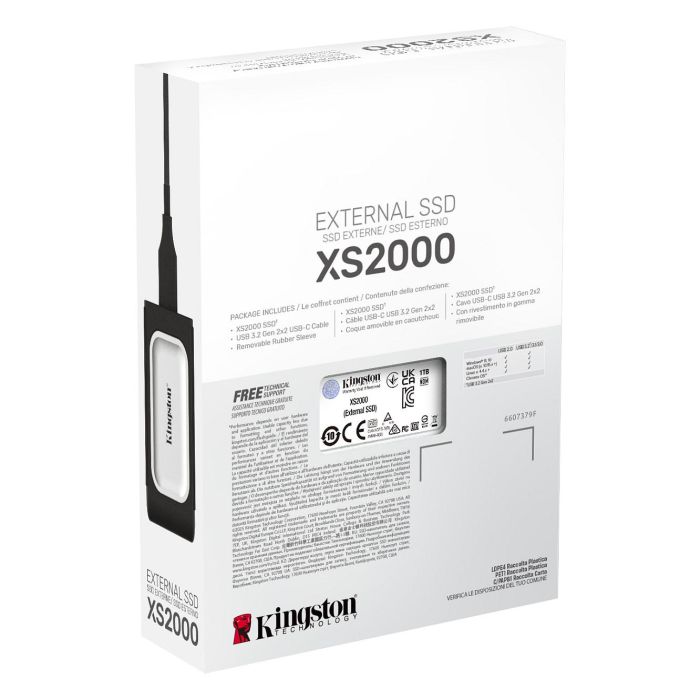 Kingston SXS2000 Disco Externo SSD 1TB USB 3.2 Plata 4