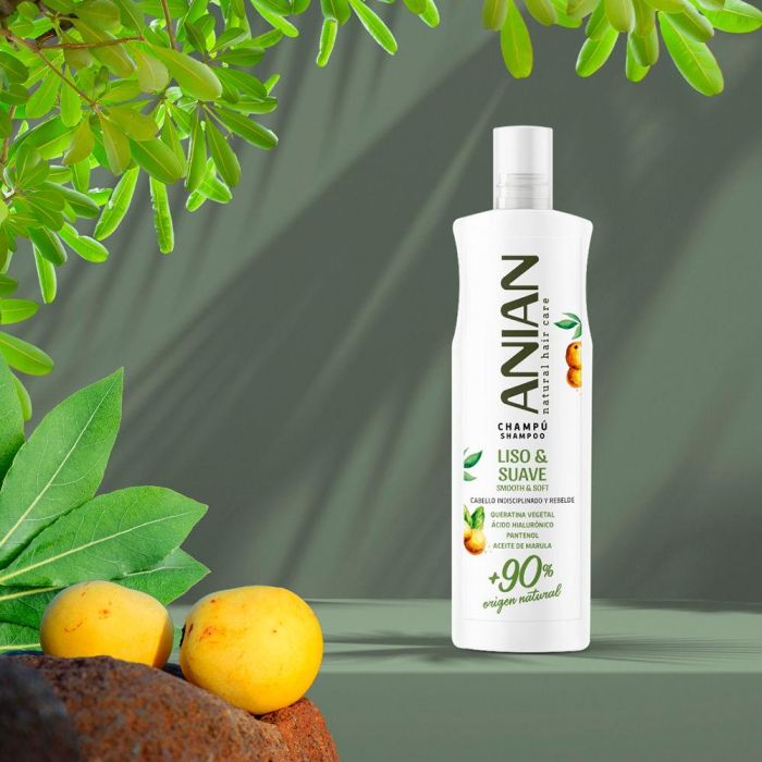 Anian Champú Liso & Suave Queratina Vegetal Antiencrespamiento Alisador 400 ml Anian Champú Liso & Suave Queratina Vegetal Antiencrespamiento Alisador 400 ml