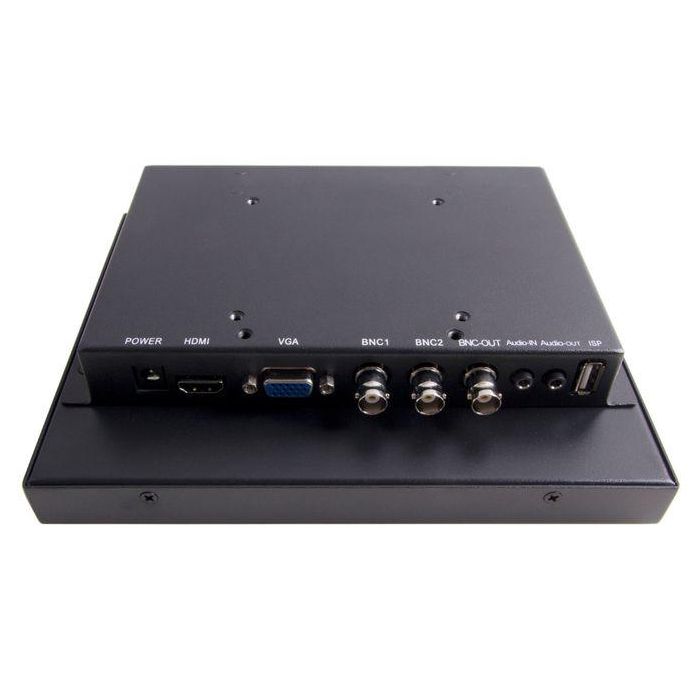 Ernitec Monitor de Vigilancia 8" 800x600, 24/7, HDMI 2.0, VGA, 2x BNC Entrada, 1x BNC Salida, Altavoces Integrados 1