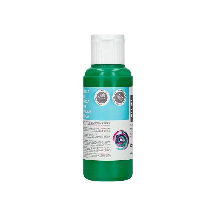 Liderpapel Pintura Acrílica Multisuperficie Bote 80 ml Verde Oscuro 4