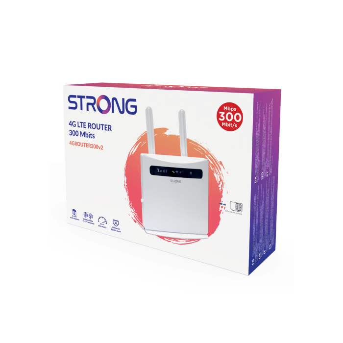 Strong 4GROUTER300V2 Router de telefonía/puerta de enlace/módem Router de red móvil 300 Mbit/s Blanco 3 Strong 4GROUTER300V2 Router de telefonía/puerta de enlace/módem Router de red móvil 300 Mbit/s Blanco 3