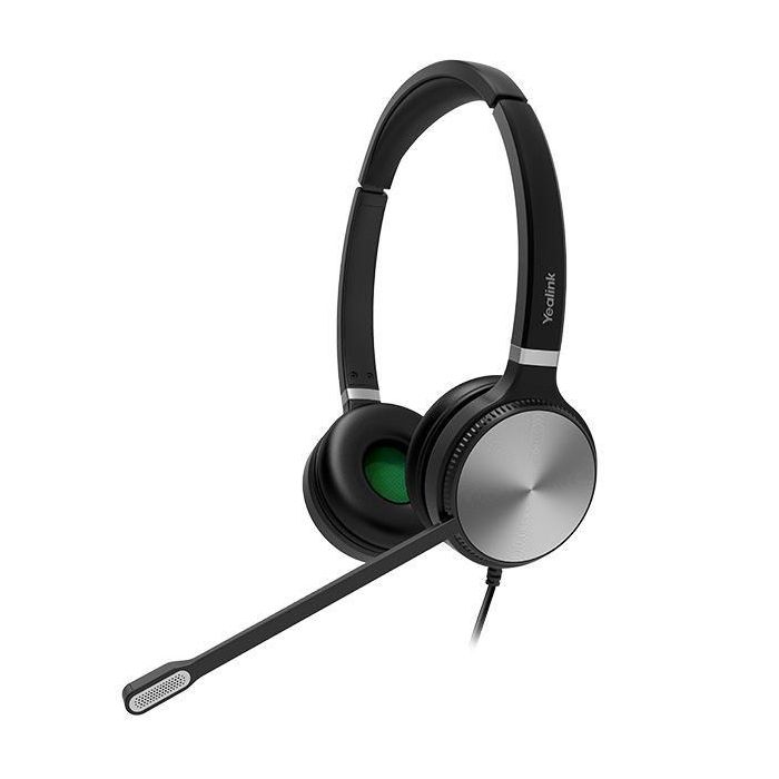 Auriculares con Micrófono Yealink YHS36-DUAL Negro/Plateado 1