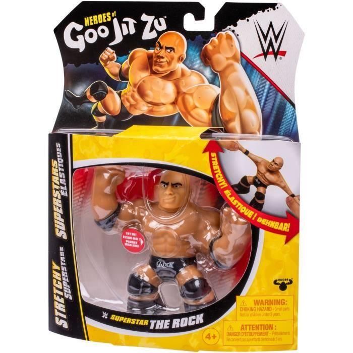 Figura Elástica - GOO JIT ZU WWE - The Rock - 11 cm - Textura Elástica - 3x Elástico 3 Figura Elástica - GOO JIT ZU WWE - The Rock - 11 cm - Textura Elástica - 3x Elástico 3