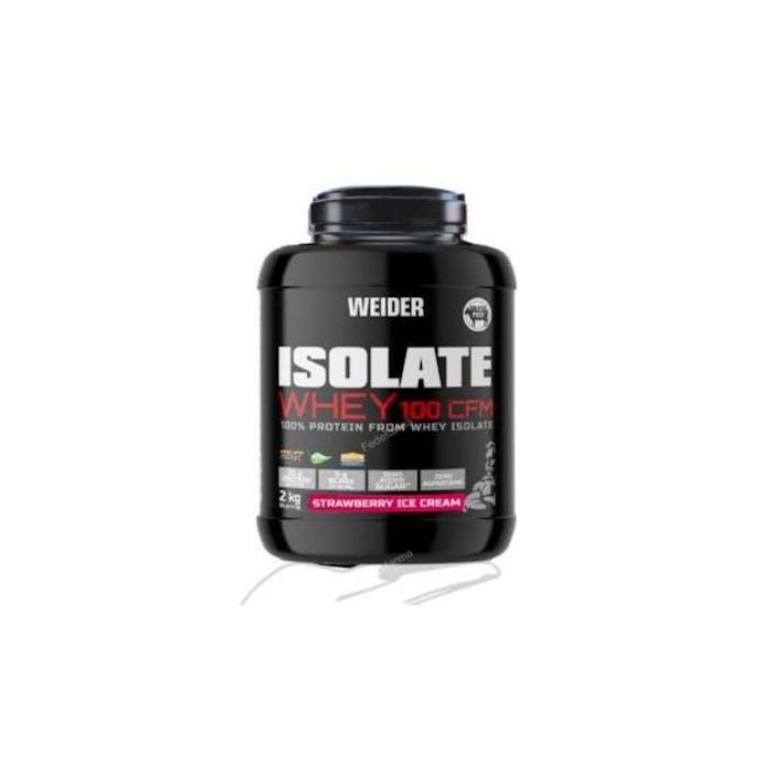Weider Isolate Whey 100 CFM Proteína Aislada Suero Fresa 2Kg