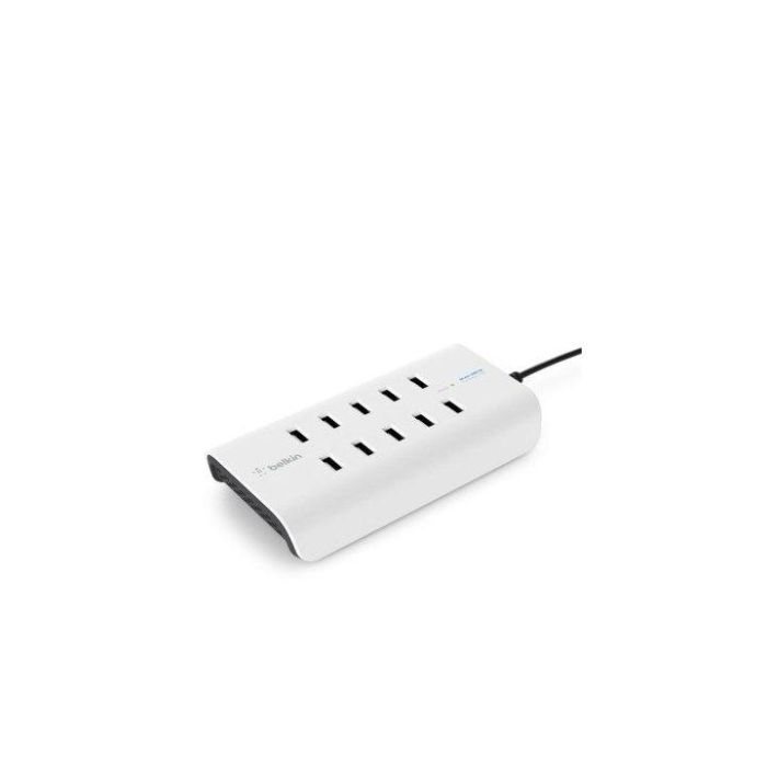 Belkin Estación de Carga USB de 10 Puertos, 120W, 2.4A por Puerto, Color Blanco 1