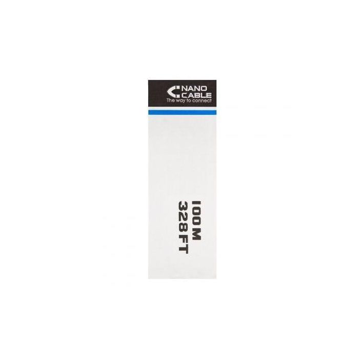 Nanocable 10.20.0302-FLEX Bobina Cable Red RJ45 UTP Cat.5e, 100m, Flexible AWG24, Gris 1