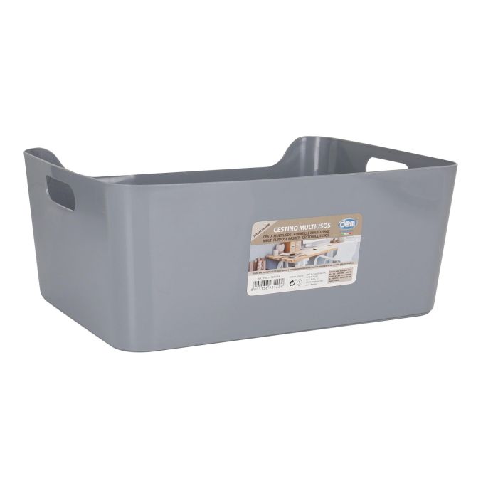 Cesta Multiusos Dem 33 x 24 x 14.5 cm (12 Unidades) 4 Cesta Multiusos Dem 33 x 24 x 14.5 cm (12 Unidades) 4