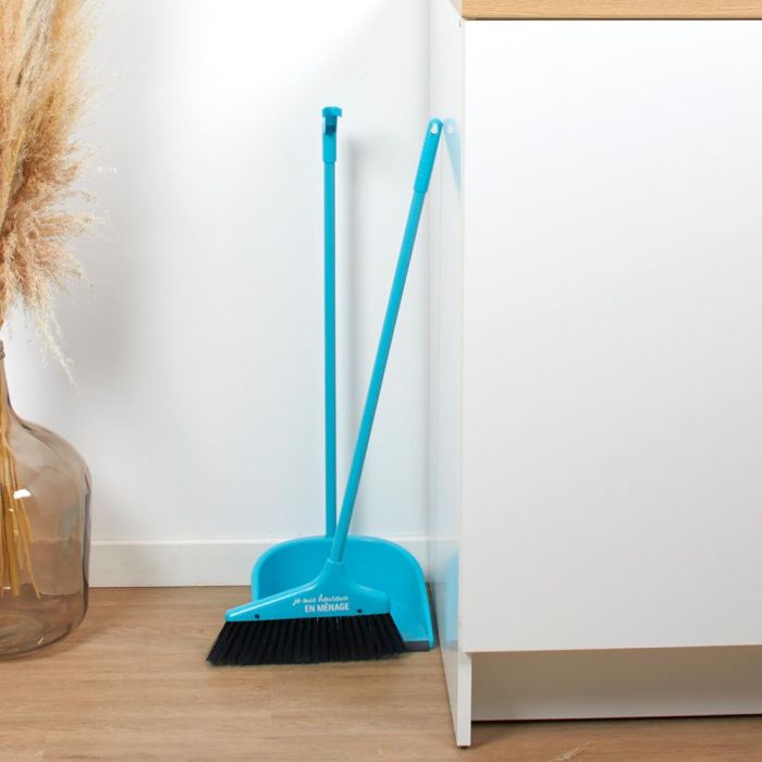 Je cherche une Idee Escoba y Recogedor de Pie con Mangos Largos - Medidas 24x25 cm h.83 cm 1