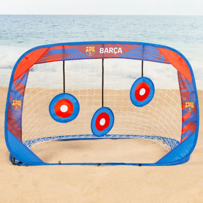 Portería de Fútbol F.C. Barcelona 120 x 80 x 80 cm (4 Unidades) 2