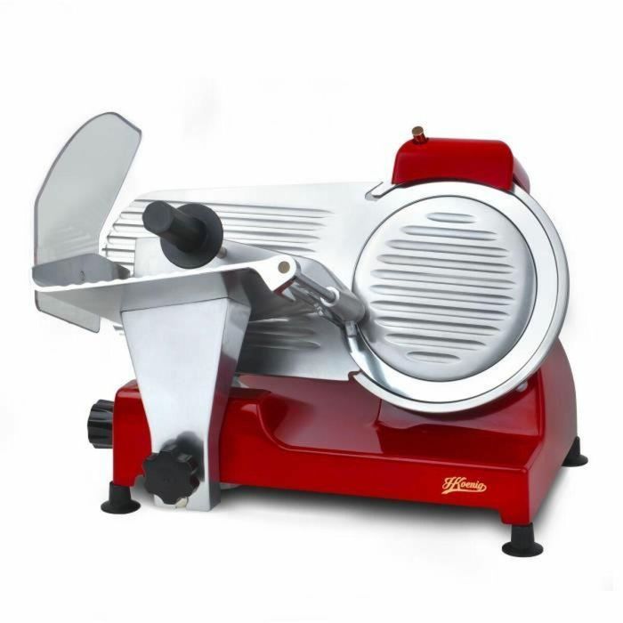 H.Koenig MSX224 AAANL62899 Cortadora de Fiambres - Hoja de 22 cm - Roja