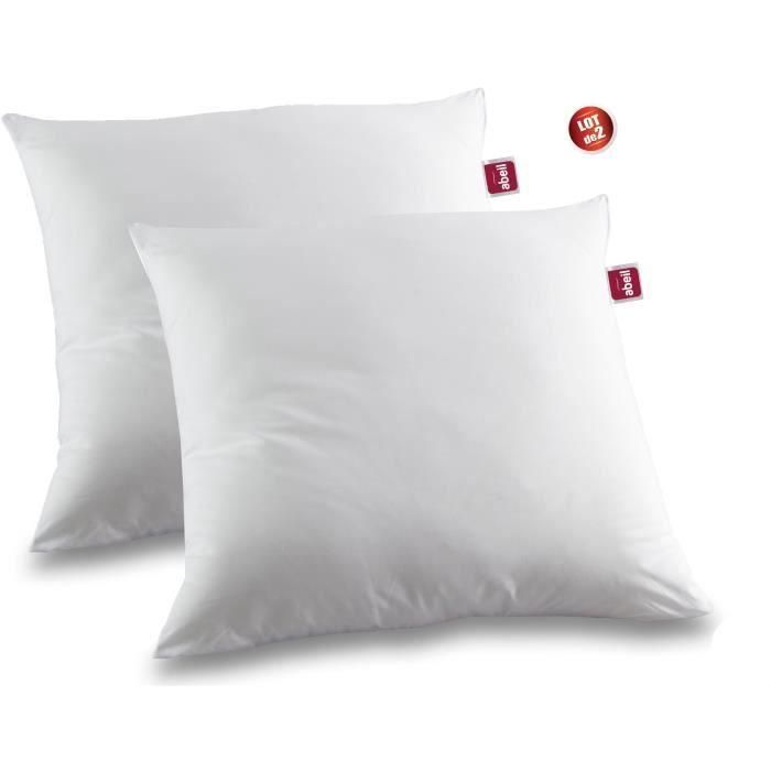 Abeil Set 2 Almohadas Antiácaros Suaves 100% Algodón Orgánico Tratamiento Biome® Antibacterias y Antimoho 60x60 cm 3