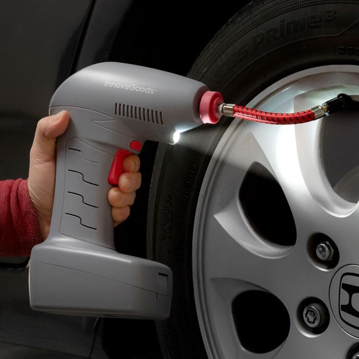 Compresor de Aire Portátil con LED Airpro+ InnovaGoods Compresor de Aire Portátil con LED Airpro+ InnovaGoods