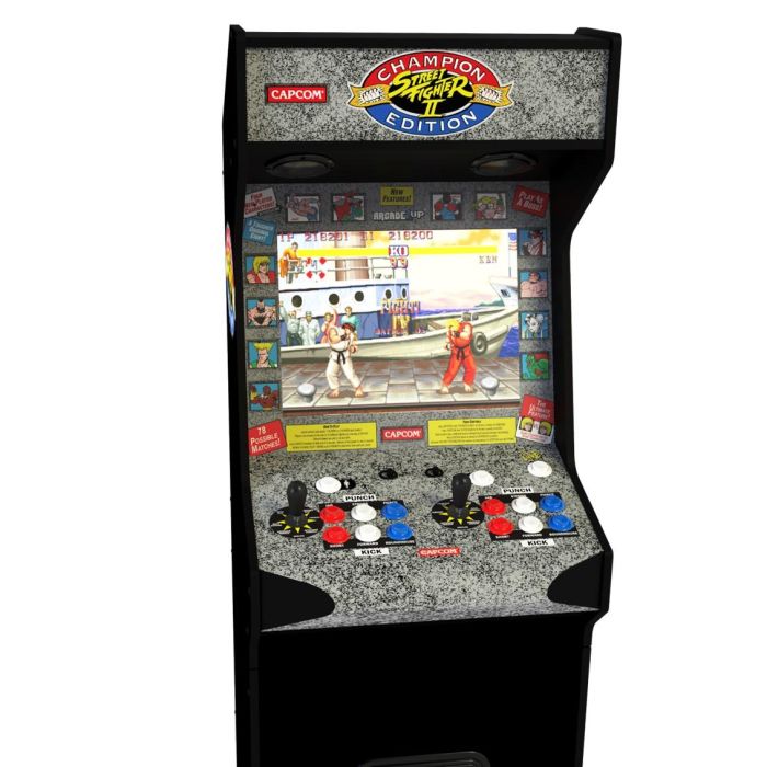 Arcade1Up HS-5 Máquina Arcade Street Fighter II Deluxe Wi-Fi, 14 Juegos Capcom, Multijugador Online, Monitor 17", 5+ pies 3 Arcade1Up HS-5 Máquina Arcade Street Fighter II Deluxe Wi-Fi, 14 Juegos Capcom, Multijugador Online, Monitor 17", 5+ pies 3