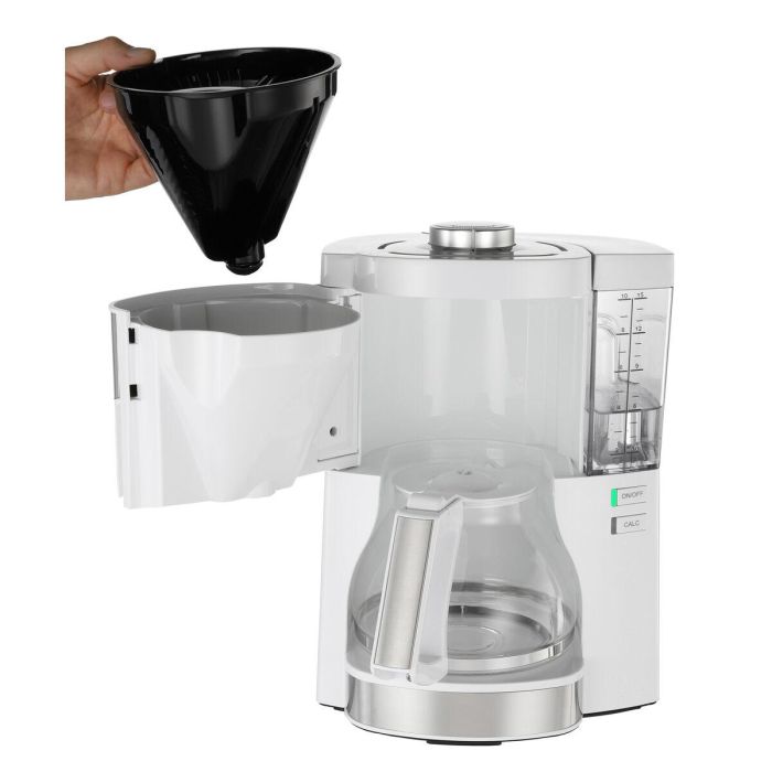 Melitta 1025-05 Cafetera de Filtro Look V Perfección Blanca, 10 Tazas (1.25L), AromaSelector, Acero Inoxidable 2 Melitta 1025-05 Cafetera de Filtro Look V Perfección Blanca, 10 Tazas (1.25L), AromaSelector, Acero Inoxidable 2