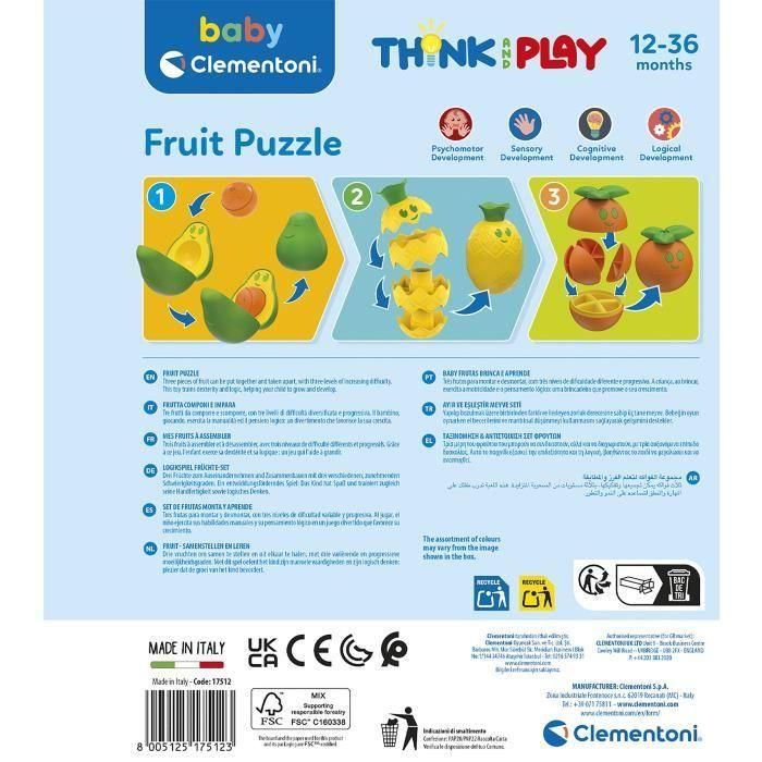 Cesta De Frutas 17512 Baby Clementoni 5 Cesta De Frutas 17512 Baby Clementoni 5
