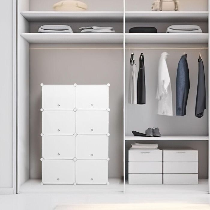 Zapatero Modular Portátil InnovaGoods Blanco 11