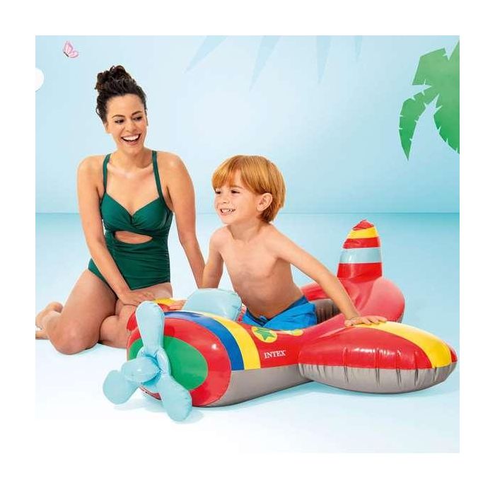 Intex Barca Hinchable para Niños (Pez 132x94 cm) (Coche 74x109 cm) (Avion 119x114 cm) de 3 a 6 Años - Modelos Surtidos 4