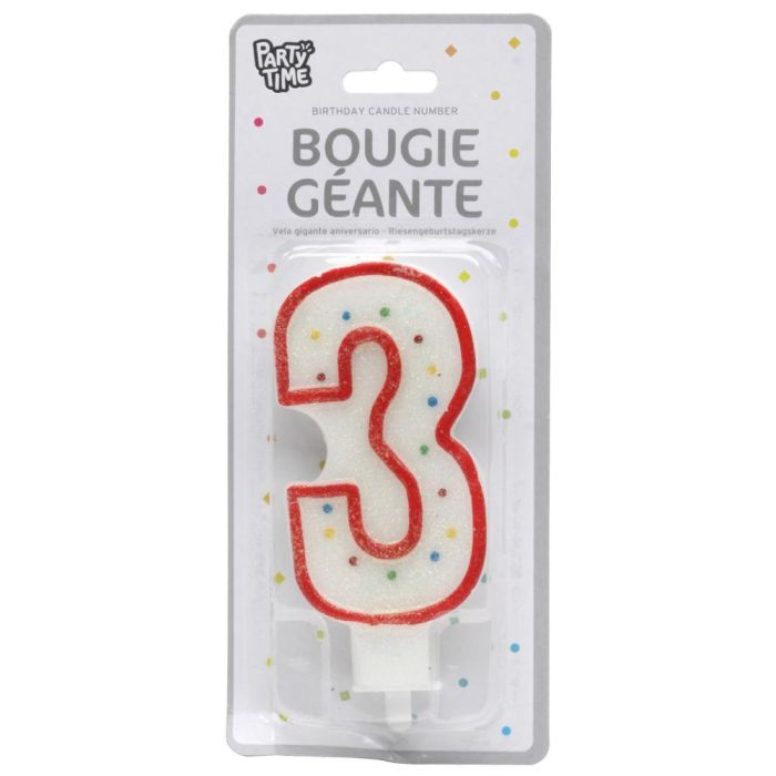 Party Time Vela Aniversario Surtida Números 0-9 14 cm 4 Party Time Vela Aniversario Surtida Números 0-9 14 cm 4