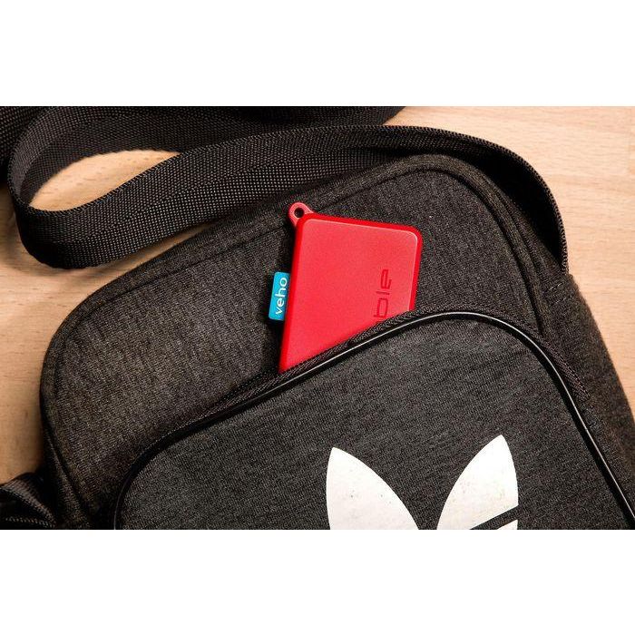 Veho Pebble Pokket Power Bank 1000mAh micro size keyring - Rojo 6