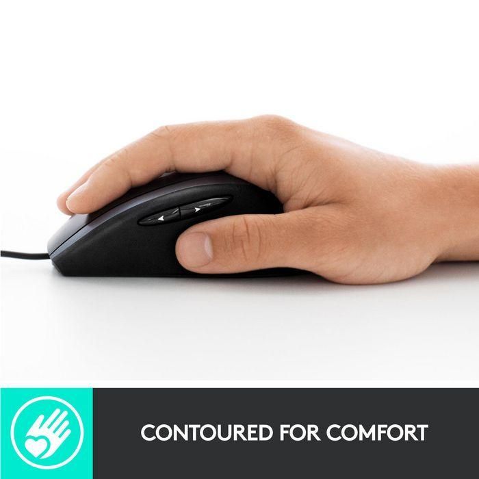 Logitech Advanced Corded Mouse M500s, USB Type-A, Black 5 Logitech Advanced Corded Mouse M500s, USB Type-A, Black 5