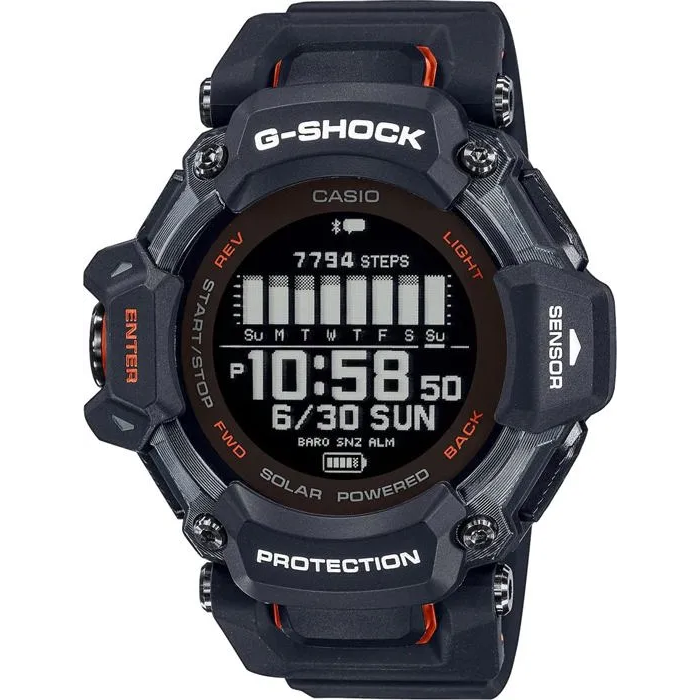 Casio G-Shock Sport GBD-H2000-1AER Reloj Inteligente - Negro y Naranja