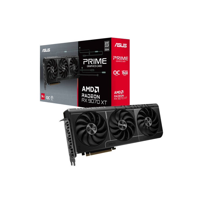 Asus PRIME-RX9070XT-O16G Tarjeta Gráfica AMD Radeon RX 9070 XT OC 16GB GDDR6 Triple Ventilador 2.5 Ranuras Silenciosa 11 Asus PRIME-RX9070XT-O16G Tarjeta Gráfica AMD Radeon RX 9070 XT OC 16GB GDDR6 Triple Ventilador 2.5 Ranuras Silenciosa 11