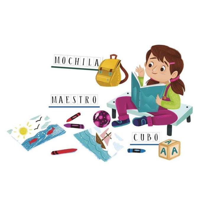 Juego educativo aprendo mis primeras palabras 18x23x7 cm 1 Juego educativo aprendo mis primeras palabras 18x23x7 cm 1
