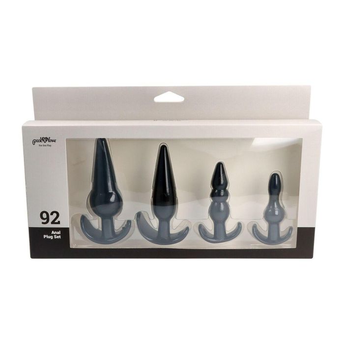 Plug Anal Pick&Love Nº 92 Negro 4 Piezas 6 Plug Anal Pick&Love Nº 92 Negro 4 Piezas 6
