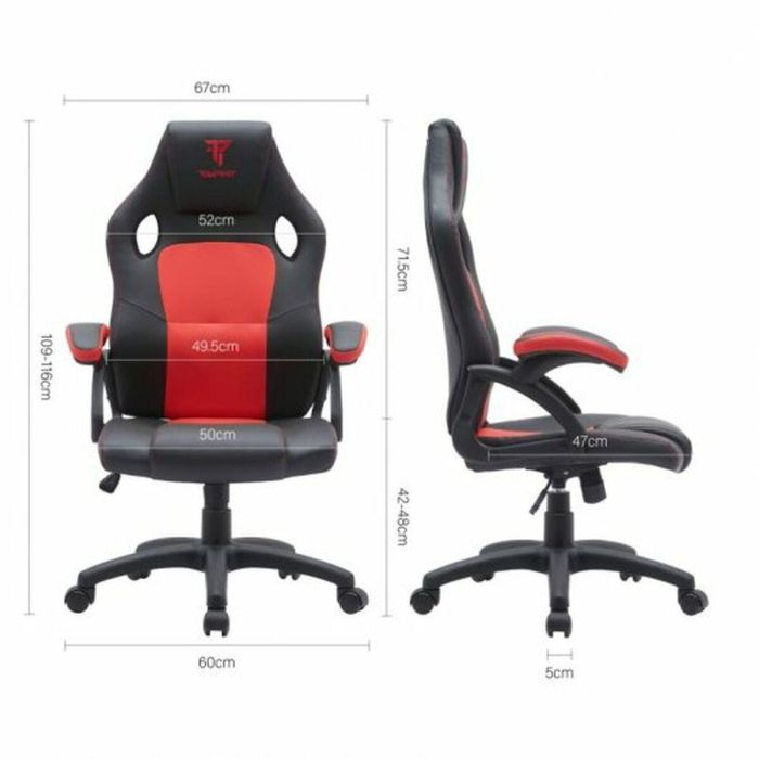 Silla Gaming Tempest Discover Rojo 2