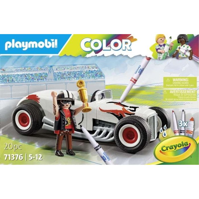 Playmobil Hot Rod Diversion para Colorear con Figura de Hombre y Accesorios, Edad Mínima 5 Años 2