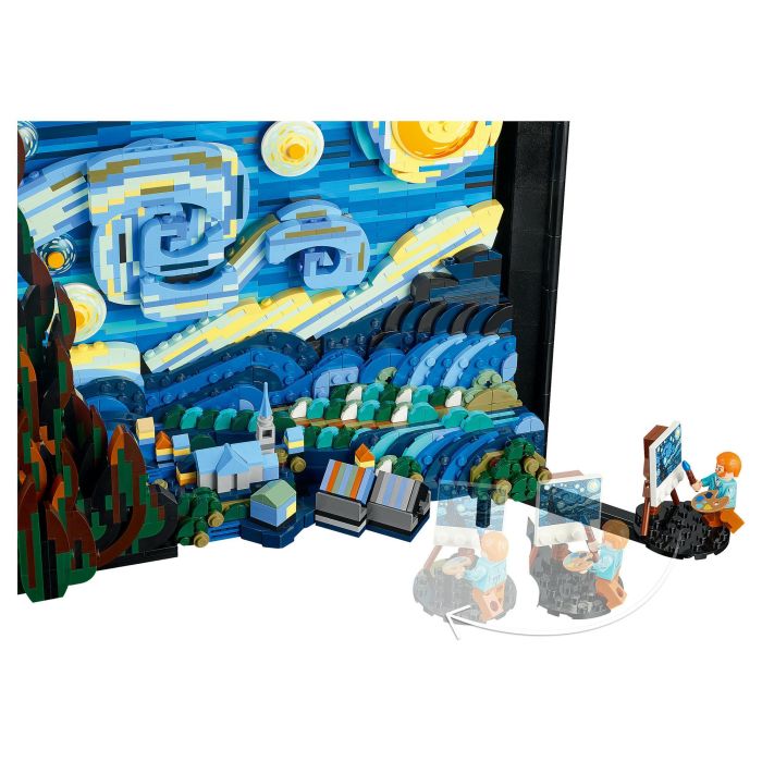 Lego Ideas 21333 Vincent Van Gogh - Lienzo de la Noche Estrellada Lámina Artística 3D - 2316 Piezas 7
