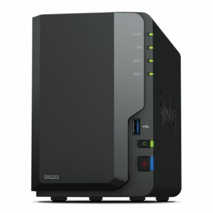 Synology DS223 NAS DiskStation, 2 Bahías 3.5"/2.5", 2GB DDR4, Torre. Nube privada y gestión de datos para usuarios domésticos y pymes. Synology DS223 NAS DiskStation, 2 Bahías 3.5"/2.5", 2GB DDR4, Torre. Nube privada y gestión de datos para usuarios domésticos y pymes.