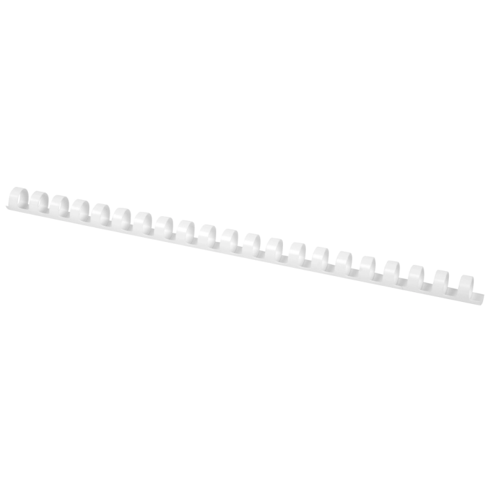 Q-connect Canutillo Redondo 14 mm Plástico Blanco Capacidad 130 Hojas Caja 100 Unidades 1