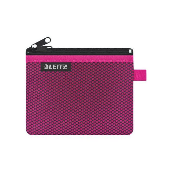 Bolsita De Viaje Leitz Wow Nylon C/Cremallera 2 Dptos. S (14X10.5) Fucsia