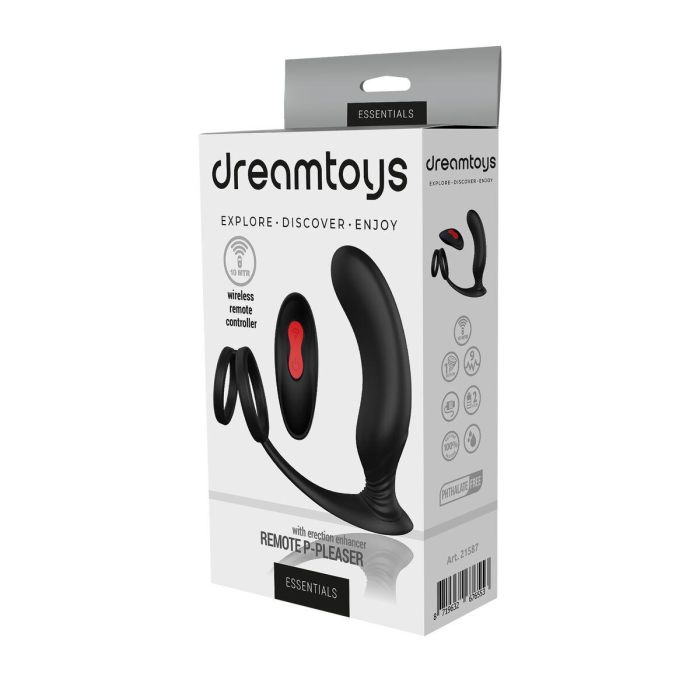 Vibrador anal Dream Toys Essentials P-Pleaser Negro 1 Vibrador anal Dream Toys Essentials P-Pleaser Negro 1