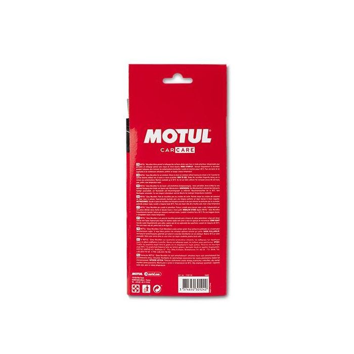 MOTUL Paño Microfibra Cristales MTL110110 Limpieza sin rastros ni pelusa para cristales 1