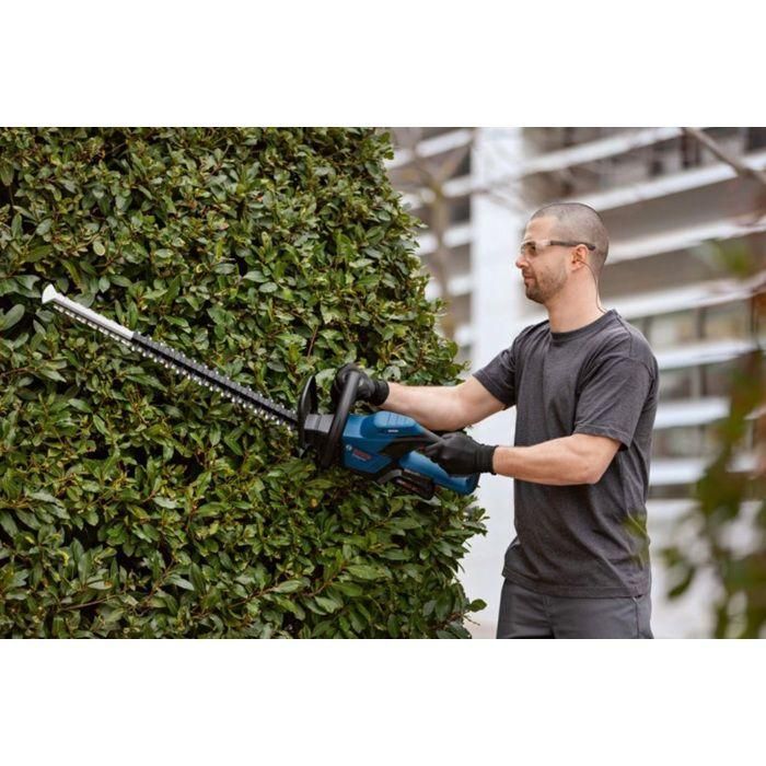 Bosch Professional GHE 18V-60 Cortasetos a batería, motor sin escobillas, 20mm corte, sistema antibloqueo 4