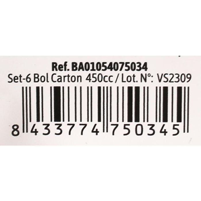 Set de 6 bols de cartón para soja 450 cc - Algon (36 Cajas) 4 Set de 6 bols de cartón para soja 450 cc - Algon (36 Cajas) 4