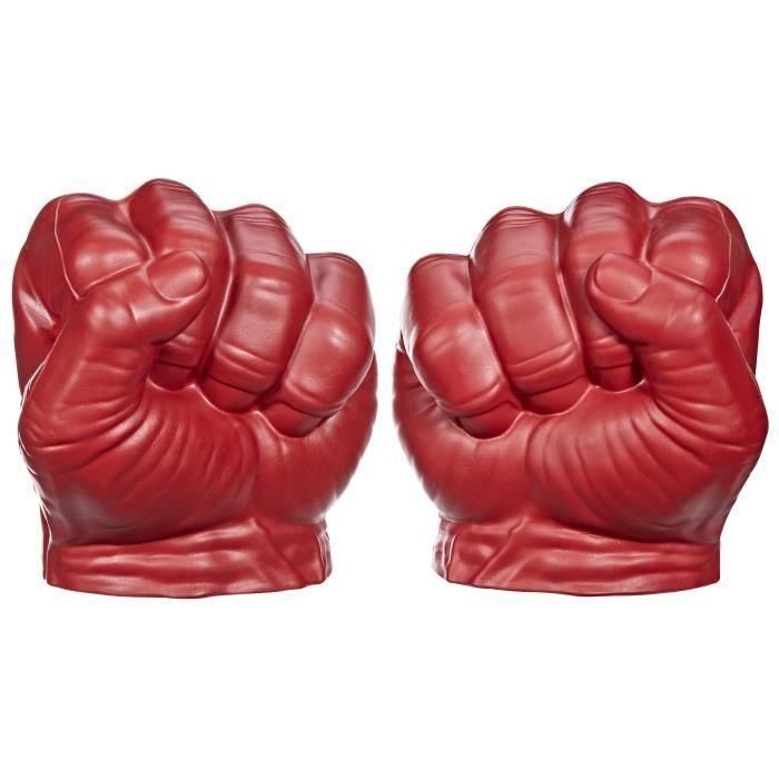 Hasbro G0070 Súper Puños Gamma de Hulk Rojo para Niños +5 Años - Juguete de Rol y Acción, Agarres Seguros, Inspirado en Capitán América 1