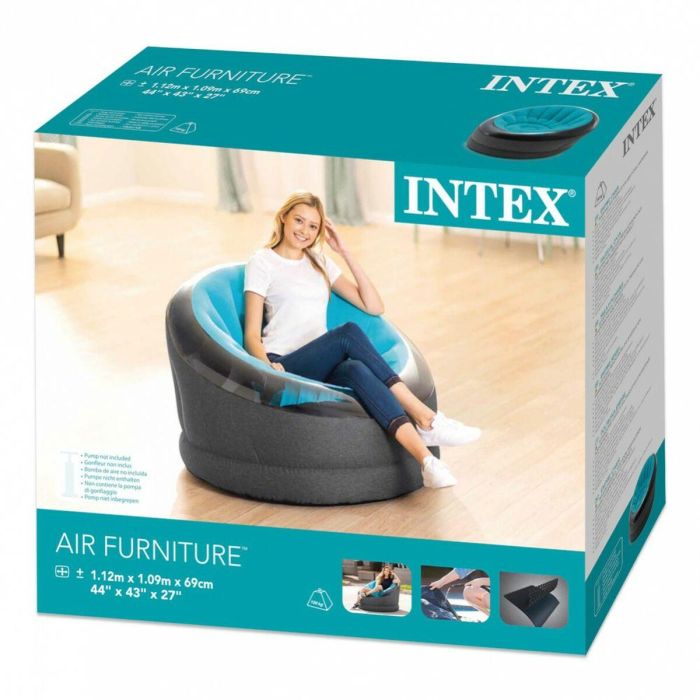 Sillón Hinchable Intex EMPIRE 112 x 69 x 109 cm (3 Unidades) 1 Sillón Hinchable Intex EMPIRE 112 x 69 x 109 cm (3 Unidades) 1