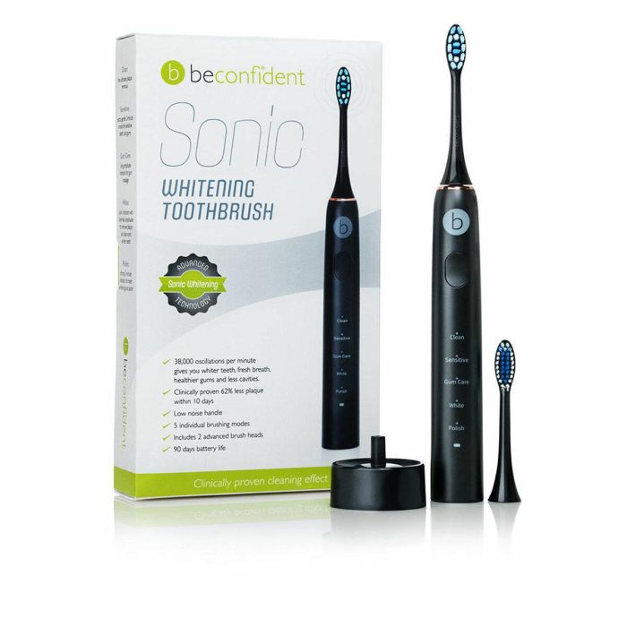 Beconfident Sonic Electric Whitening Toothbrush #Black-Rose Gold Beconfident Sonic Electric Whitening Toothbrush #Black-Rose Gold