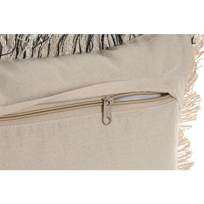 Cojin Boho DKD Home Decor Crudo 45 x 45 cm (2 Unidades) 3